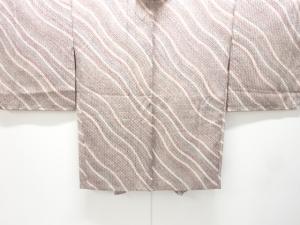 未使用品　絞り　ふくれ織　斜め縞模様羽織